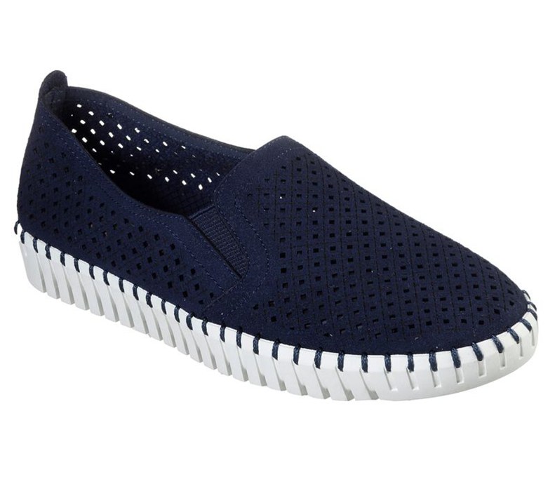 Skechers Sepulveda Blvd - A La Mode - Womens Flats Shoes Navy [AU-UO4642]